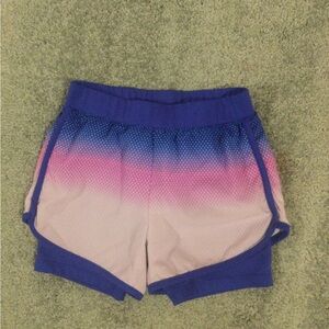 OshKosh B'gosh Girls' Ombre Purple-Pink Athletic Shorts - 6